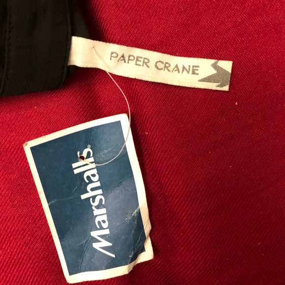 Black polyester button down see through shirt. - Picture 5 of 6